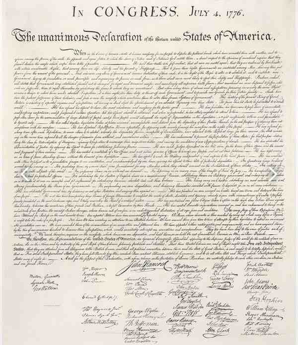 The USA Declaration of Independence 1774 analysis, main points, impact