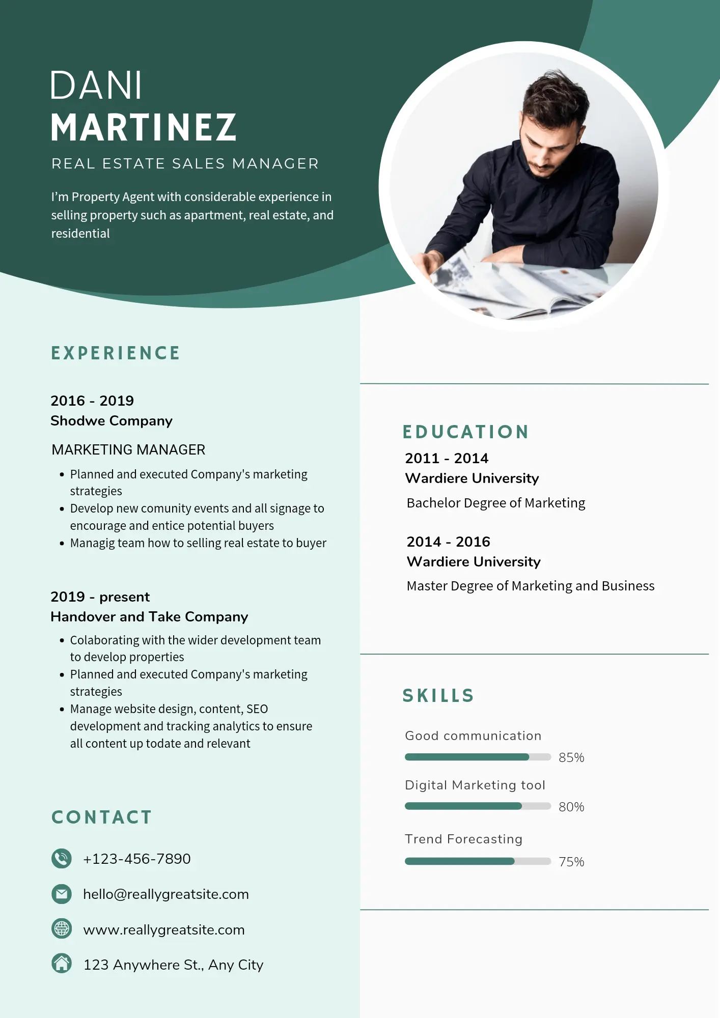 Example of business writing