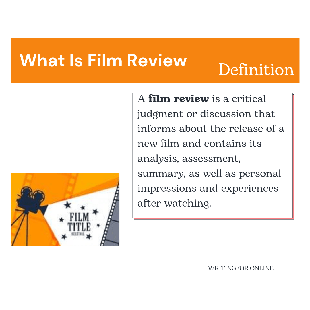 How to write a film review example