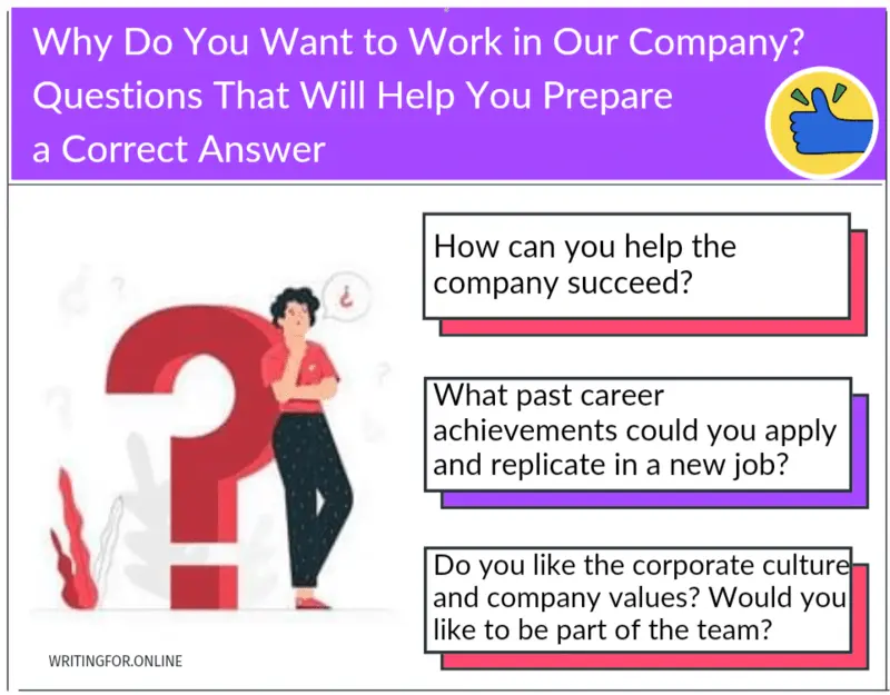 Why Do You Want To Work In Our Company: 5+ Sample Answers